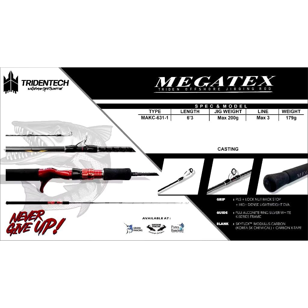 joran pancing OH Tridentech Megatex Onepieces