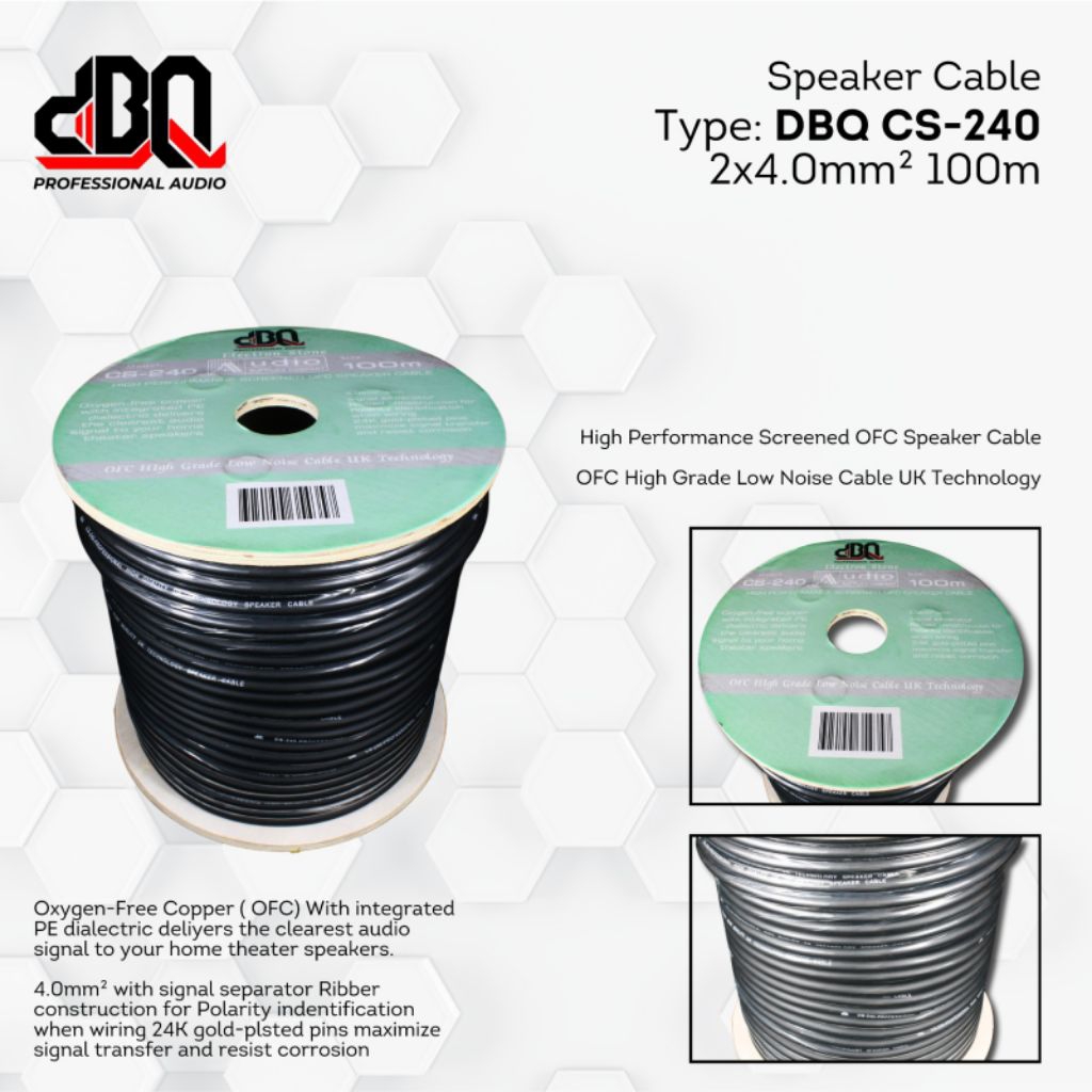 kabel speaker DBQ 2x4 | DBA original | (eceran)