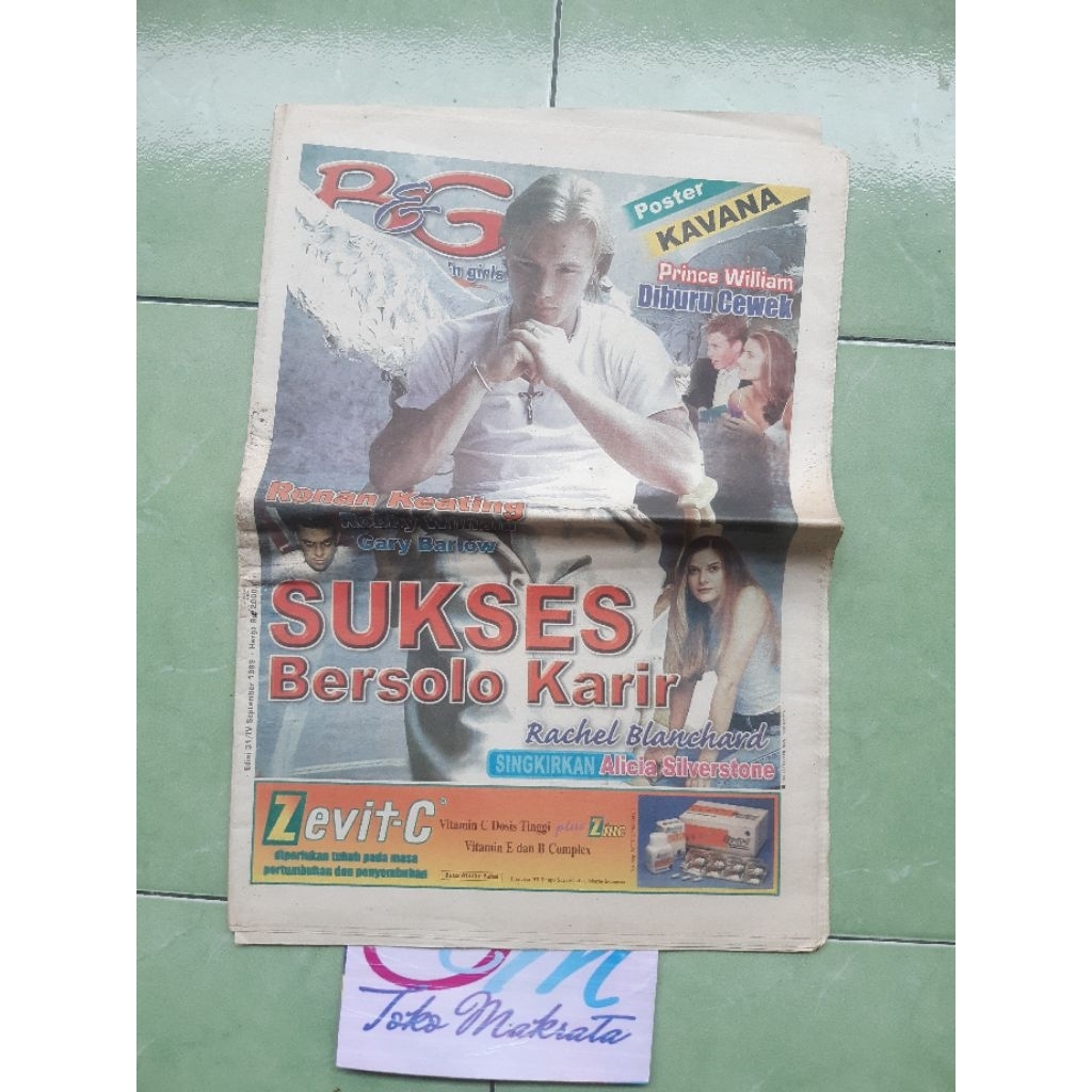 koran tabloid remaja B&G jadul lawas lama langka