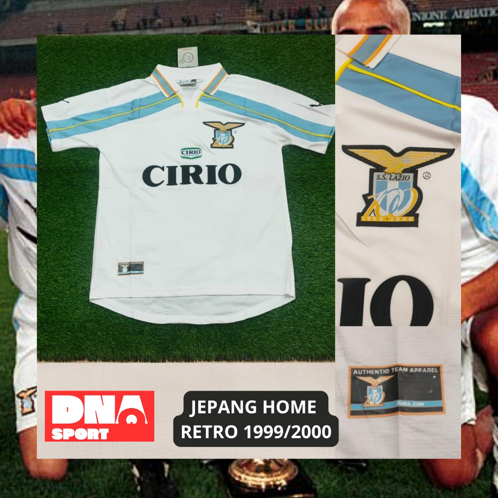 [Retro Classic] Jersey Lazio 3rd Retro 1999/2000 Pria Dewasa Berkualitas