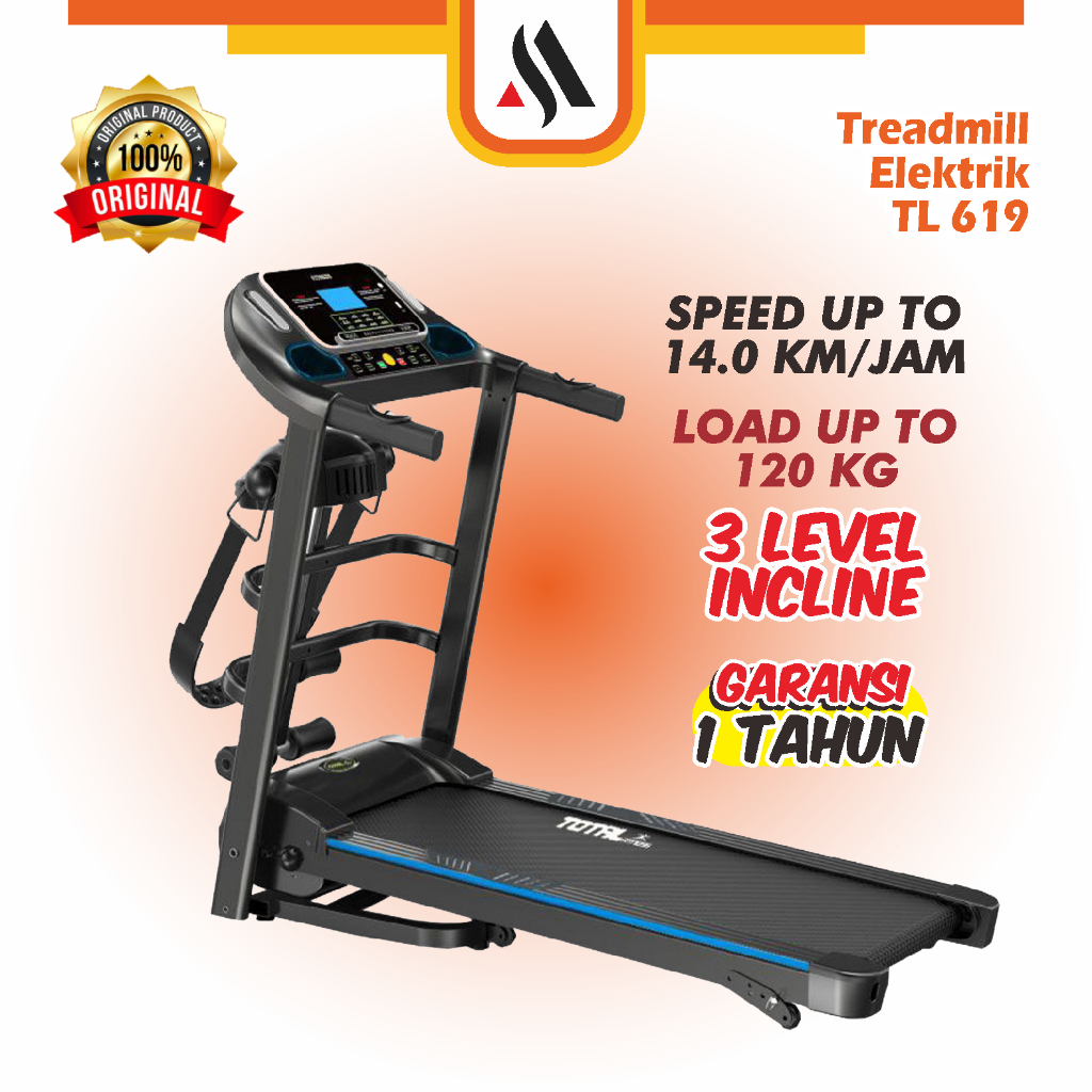 Treadmill Elektrik Mutifungsi Treadmill TL 619