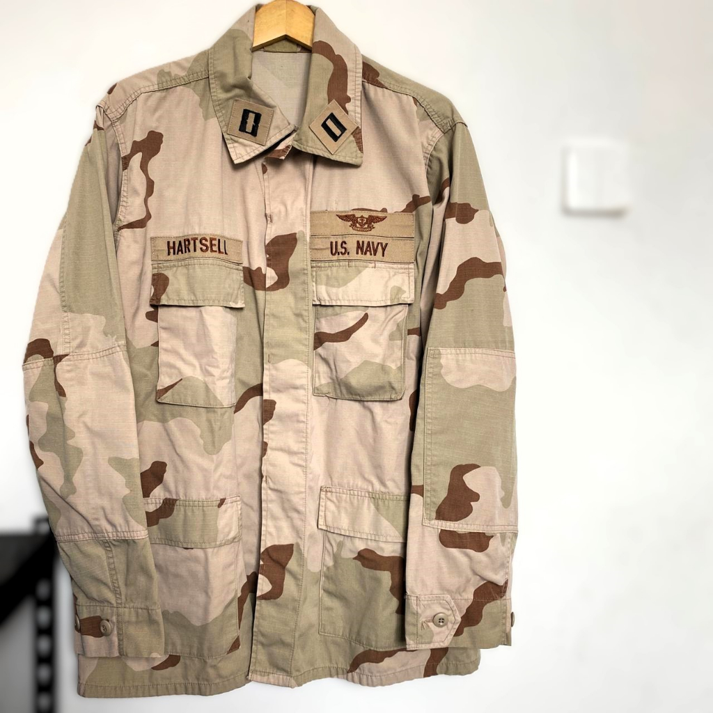 BDU Militer US Navy / US Army Desert 3 Color – Full Patch Original