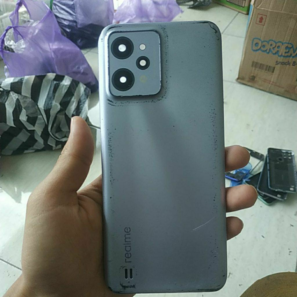 backdoor bekas realme c31,tanpa fingerprint tanpa tombl fisik sesuai gambar