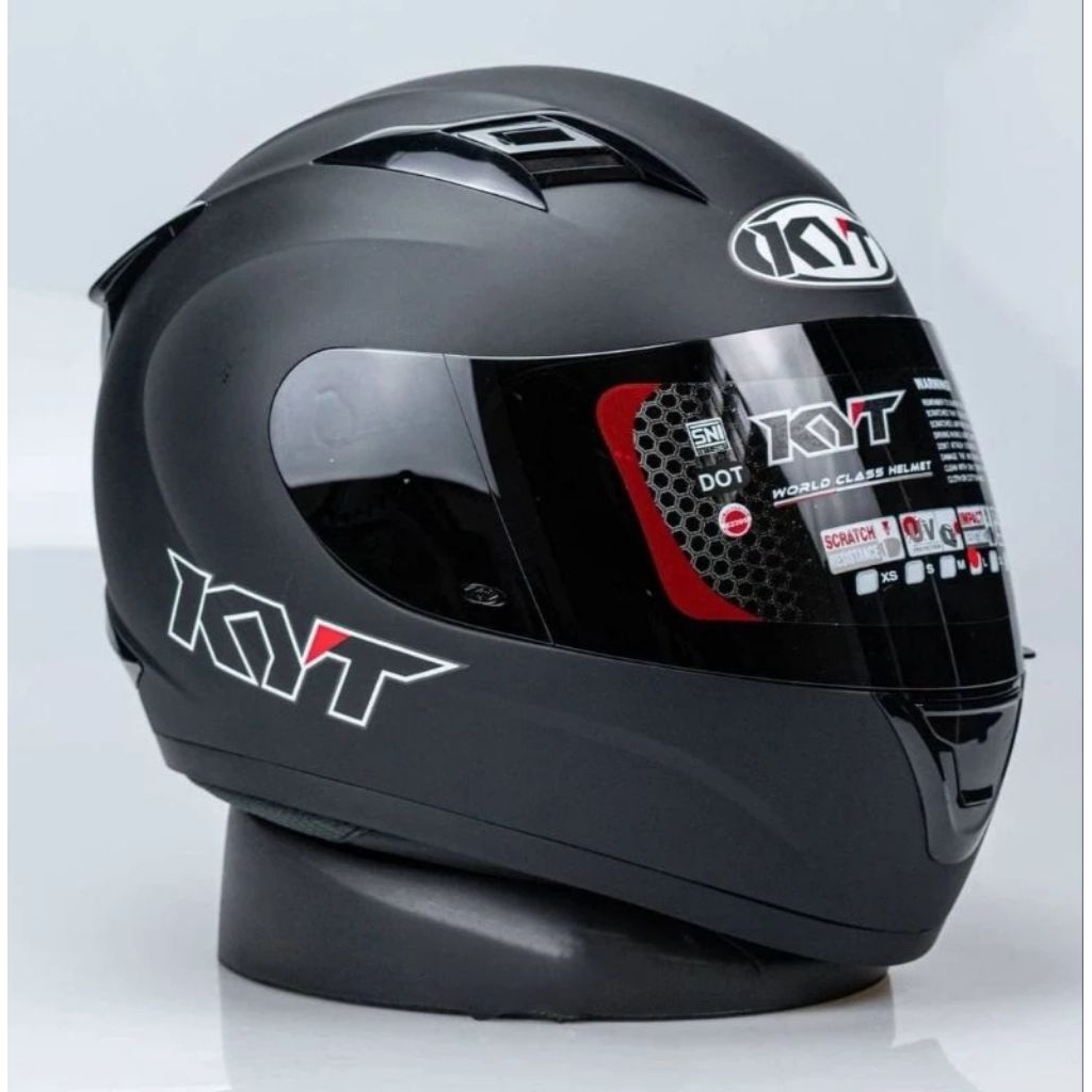 KYT Helm Full Face Hitam DOT World Class Helmet