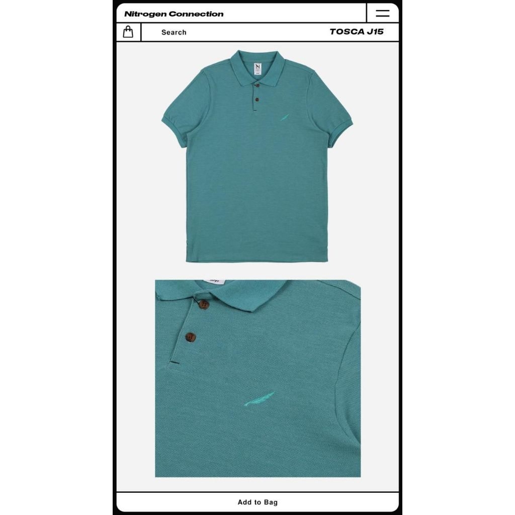 BAJU KAOS KERAH POLO PRIA LENGAN PENDEK NITROGEN ORIGINAL 100%