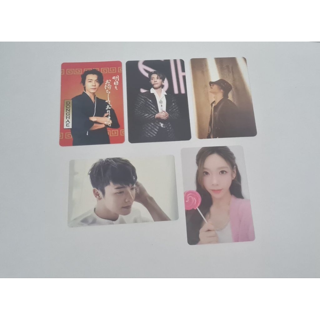CLEARANCE SALE WTS MURAH PHOTOCARD OFFICIAL SUPER JUNIOR SNSD DONGHAE TAEYEON