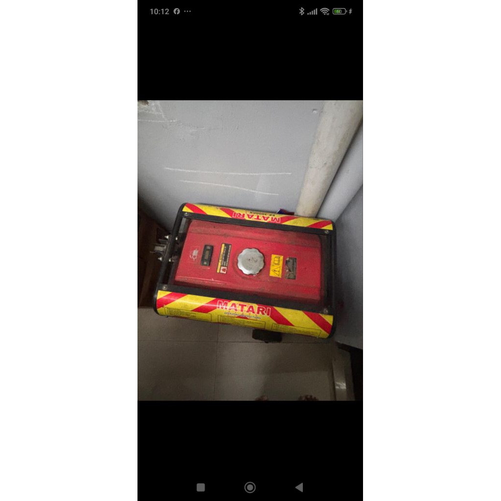 Dijual genset merk matari 2000 w bensin sekon bekas