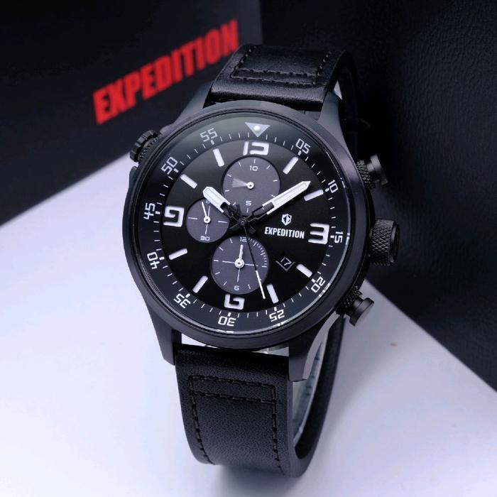 ORIGINAL Jam Tangan Pria Expedition E 6318 E6318 EXP6318Original Garansi Resmi 1 Tahun - Rubber