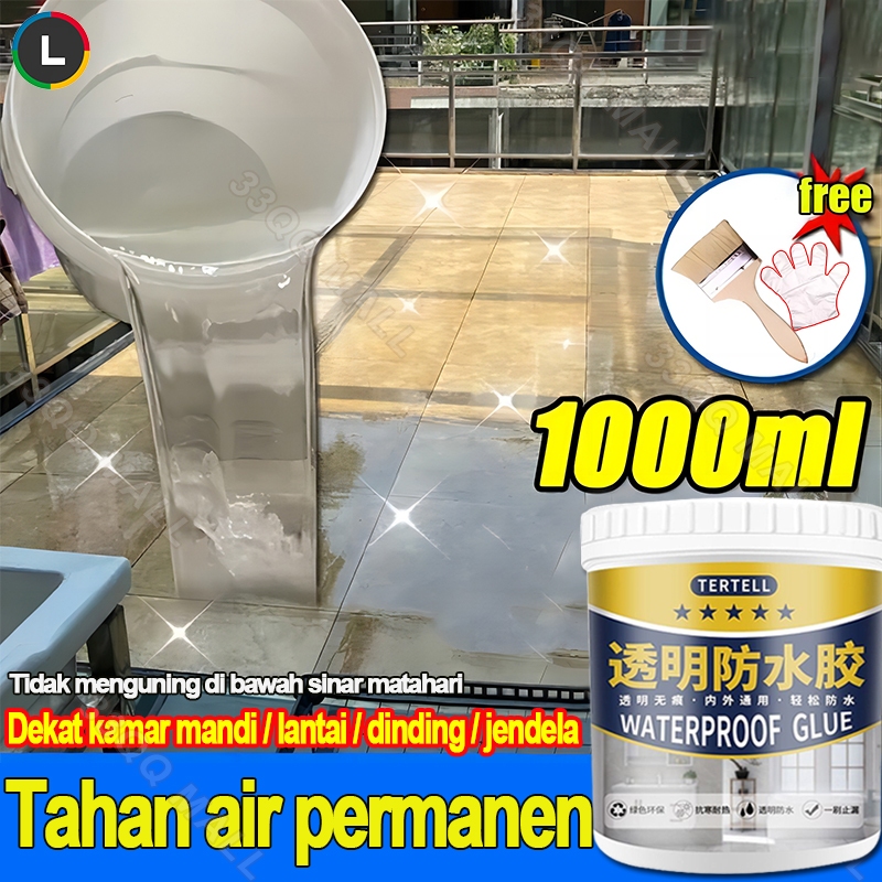 Lem Anti Air Anti Bocor 1000g Cepat Kering Lem Bening Transparan Waterproof Dan Rembes Sealent Aquap
