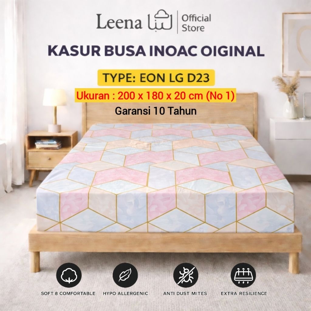 Kasur Busa Inoac Original Ukuran 200x180x20 cm - kasur no1 Inoac D23 garansi 10 Tahun