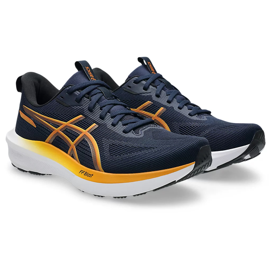 Sepatu Asics GT1000 14 Wide Hitam Oranye Putih Pria Original