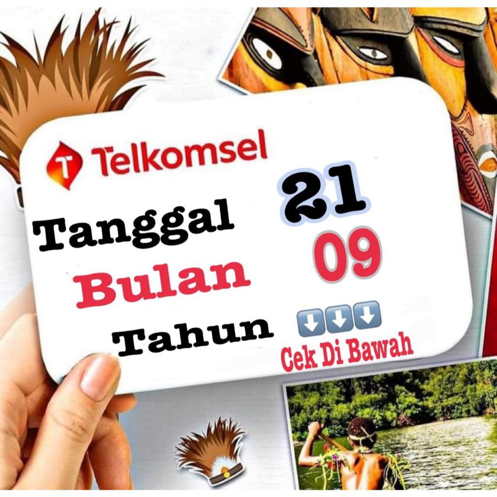 Kartu Perdana Telkomsel - Simpati Seri Tanggal Bulan Tahun 21 09