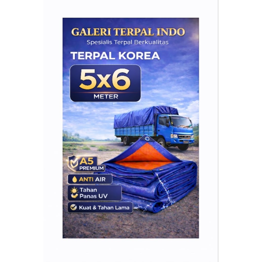 terpal Korea A5 5x6 terpal tenda terpal waterproof Camping Outdoor