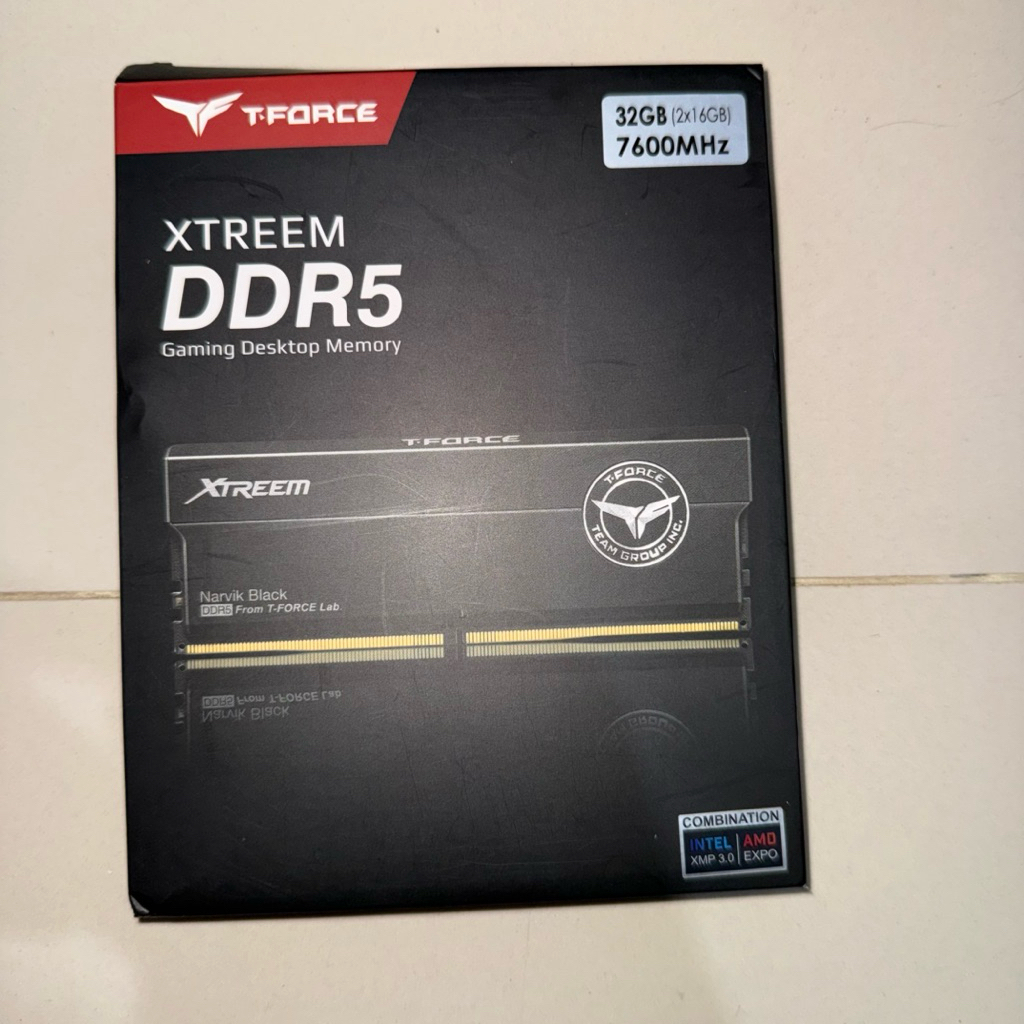 Team XTREEM BLACK DDR5 7600 Mhz 32GB Dual Channel (2x16GB) ram team xtreem ddr5 2x16gb 7600mhz ram t