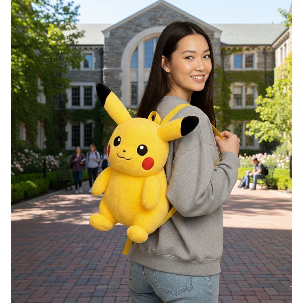 tas ransel(gendong)boneka Pikachu/pokemon