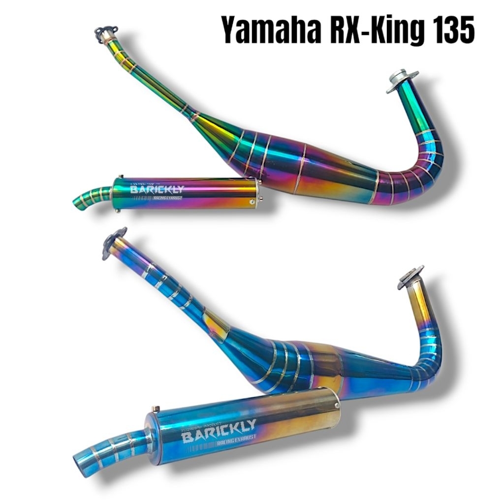 Knalpot Racing Rx King 135 Kolong Repsol RxKing Stainless Pelangi Kelas Kontes Drag RxKing Rx King 1