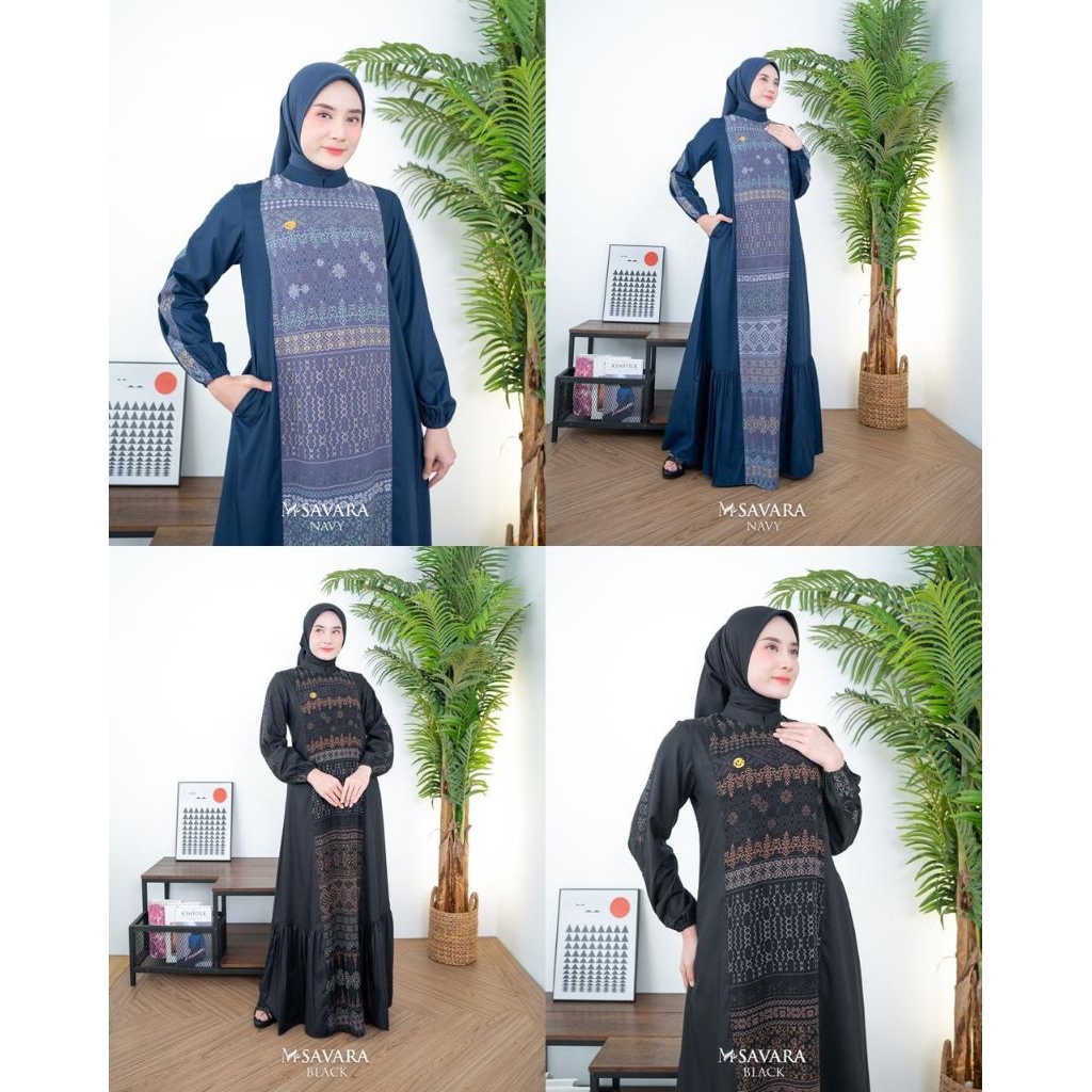 Savara dress by marema zalifa, gamis motif, gamis marema