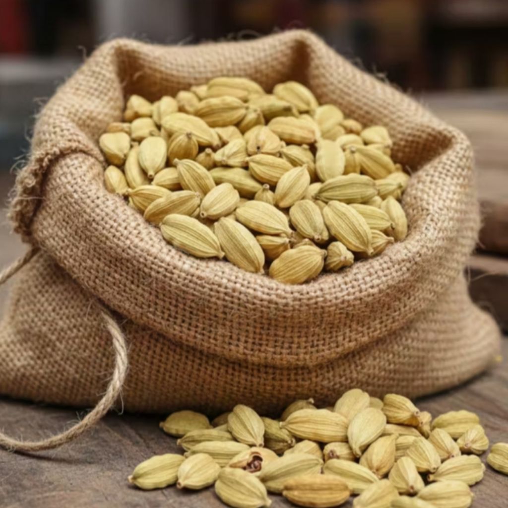 Kapulaga Kuning Kering India 1 Kg | Kualitas Premium | 100% Organik