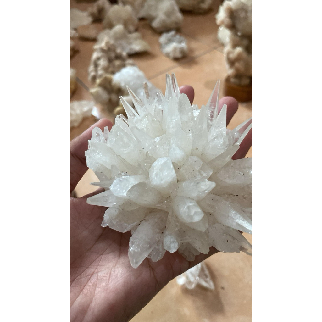 Crystal Quartz Natural •Batu Kristal Kuarsa Asli •Quartz Crystal Decor •Kristal Kuarsa Alam Premium 