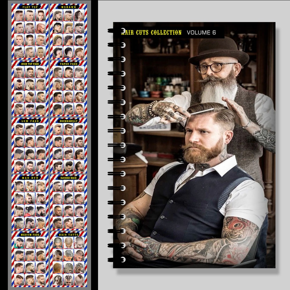 Buku Barbershop Katalog Pangkas Rambut Pria - HC6