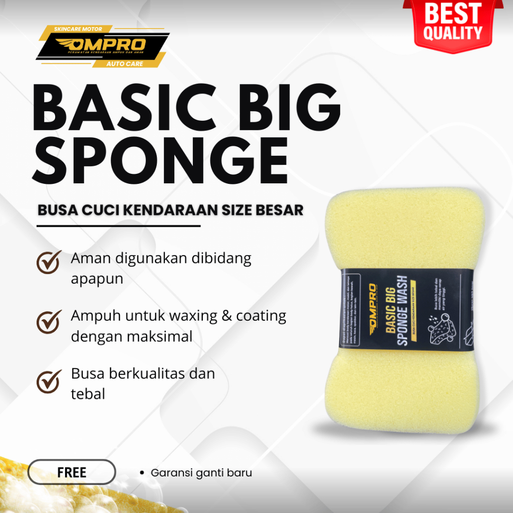 Busa Spons Cuci Motor Mobil Spon Sponge Cuci Motor Spons Mobil Ompro Basic Big Sponge Besar