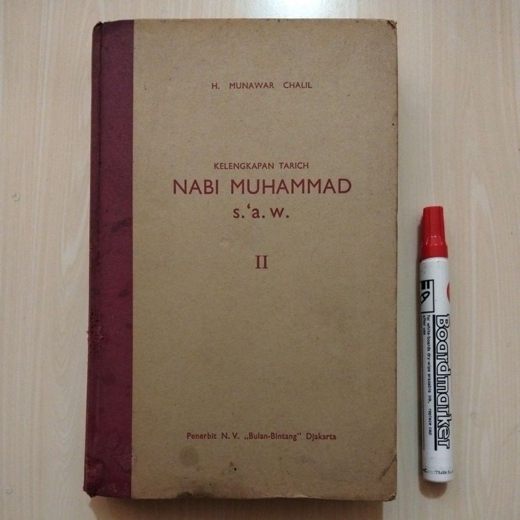 KELENGKAPAN TARICH NABI MUHAMMAD S.A.W. I- JILID II - Buku Lawas Bekas Murah Original - B7