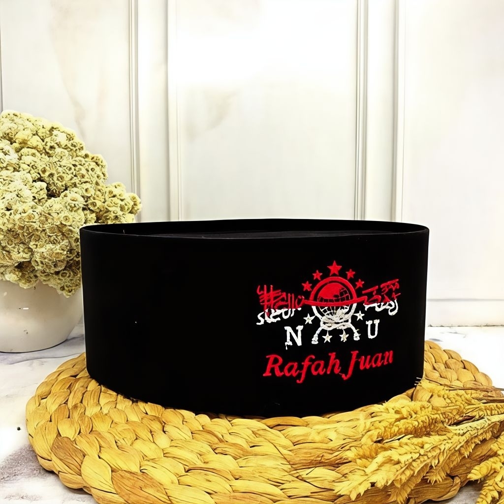 PECI NAMA Peci NU  Merah Putih/peci songkok bludru/peci anak