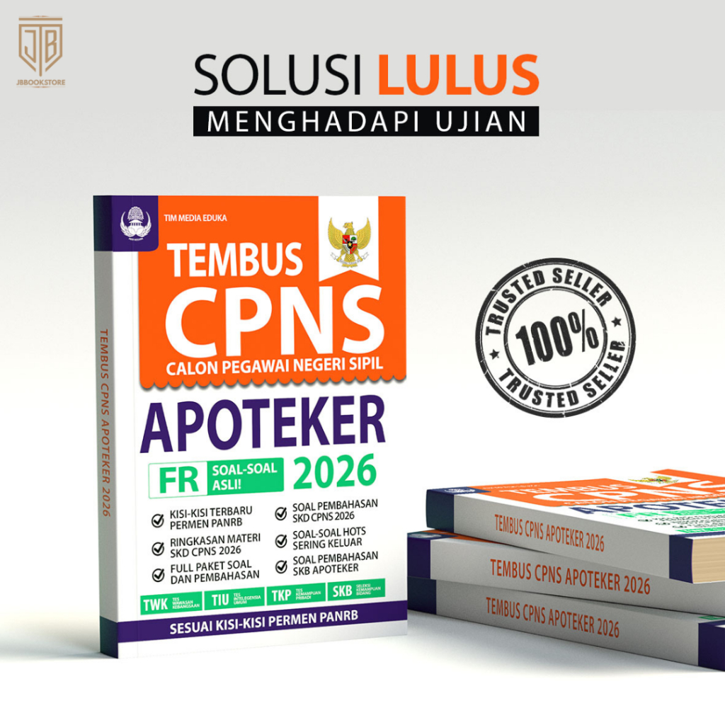 BUKU TEMBUS CPNS APOTEKER 2026 - TES CPNS APOTEKER 2026 - Media Eduka