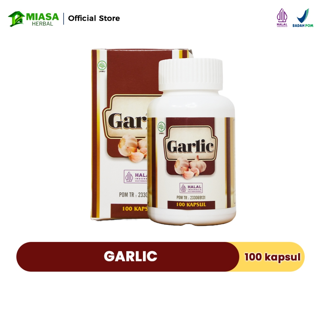 Garlic Kapsul Asli - Bawang Lanang - Bawang Putih Tunggal - Ekstrak Bawang Putih Permentasi