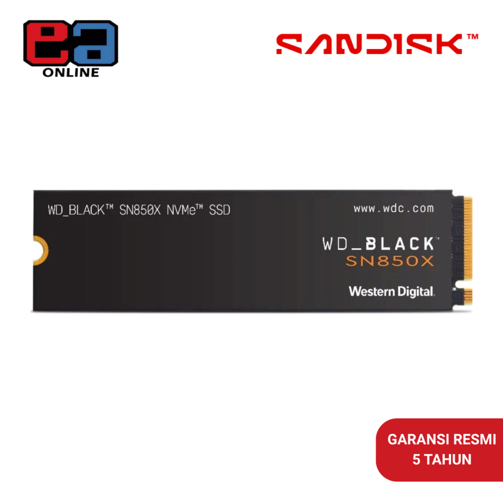 WD Black SSD SN850X M.2 1TB / 2TB / 4TB PCIe Gen4 NVMe 2280