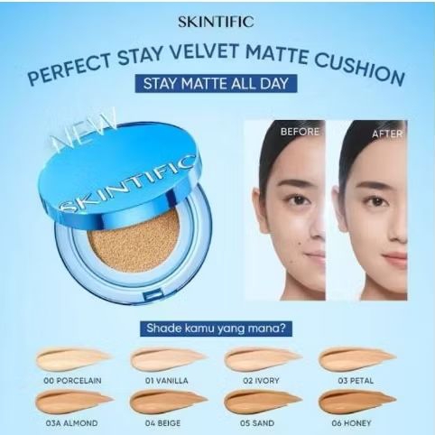 Skintific Cushion Velvet biru