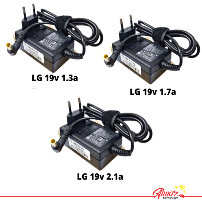 Adaptor Monitor Lg Lcd Led Lg 19v 2.1a / 19v 1.3a / 19v 1.7a  Connector 6.5 * 4.4