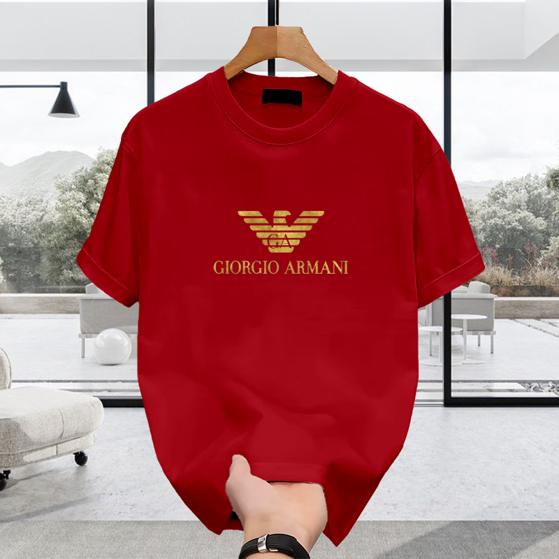 Kaos Oversize armani Pria Wanita Premium | Bahan Katun Adem | Banyak Warna | Kaos Santai Unisex