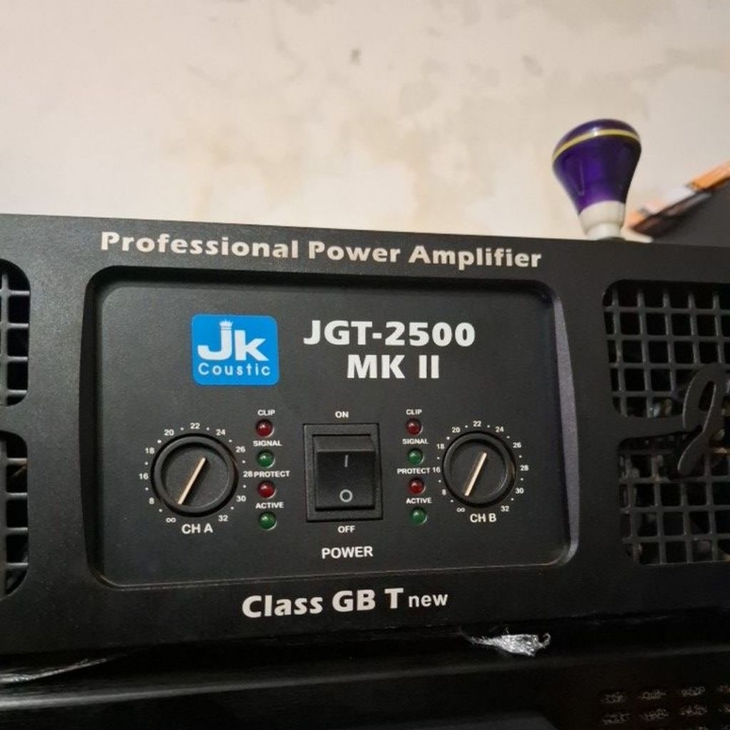 power amplifier jk jgt2500 mk2 like new baru + dus kumplit