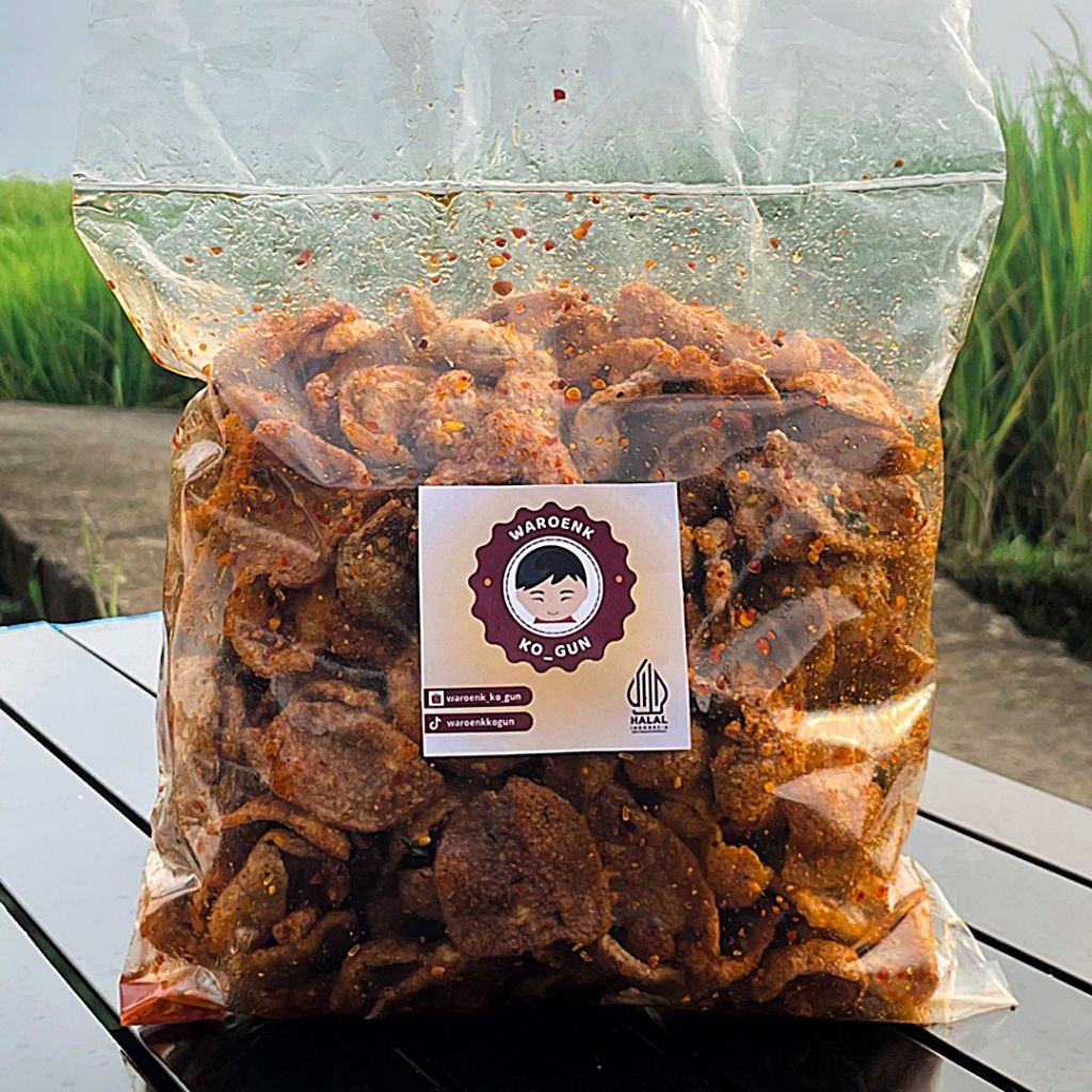 Kerupuk kulit singkong bumbu kacang pedas daun jeruk/Original