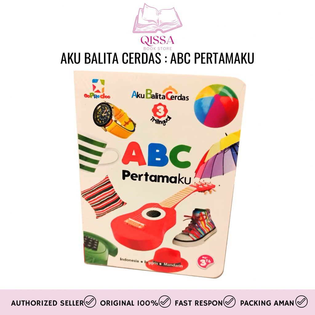 [ READY STOCK ] Opredo Board book Aku Balita Cerdas : ABC Pertamaku | Buku Board Book Anak | Buku An