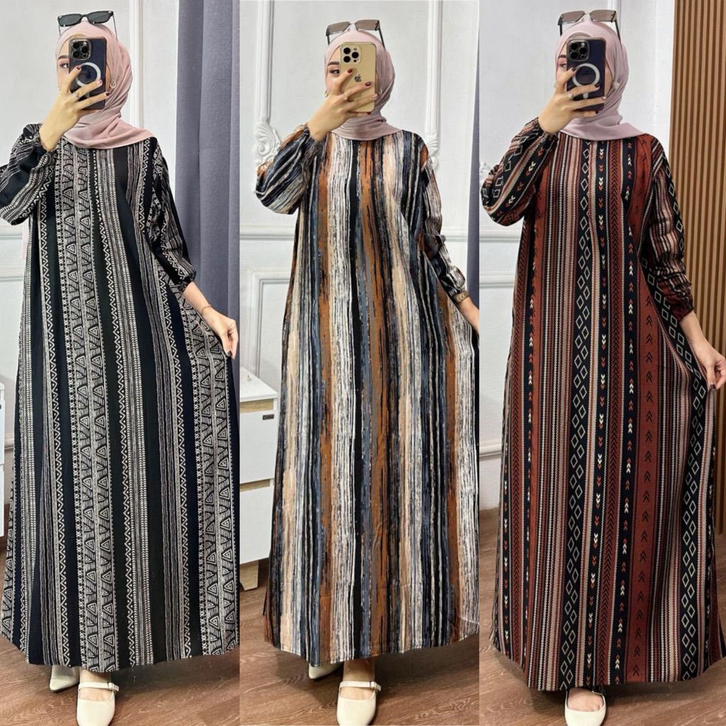 Gamis Anita Rayon Premium LD 110 PB 135 & LD 120 PJ 140 Daster Panjang Terbaru Dress Rayon Adem