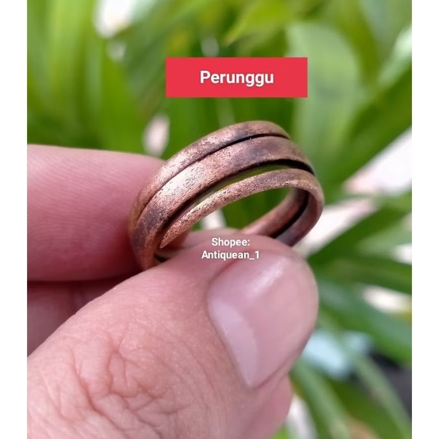 Cincin ulan-ulan perunggu kuno sepuh temuan sungai 13