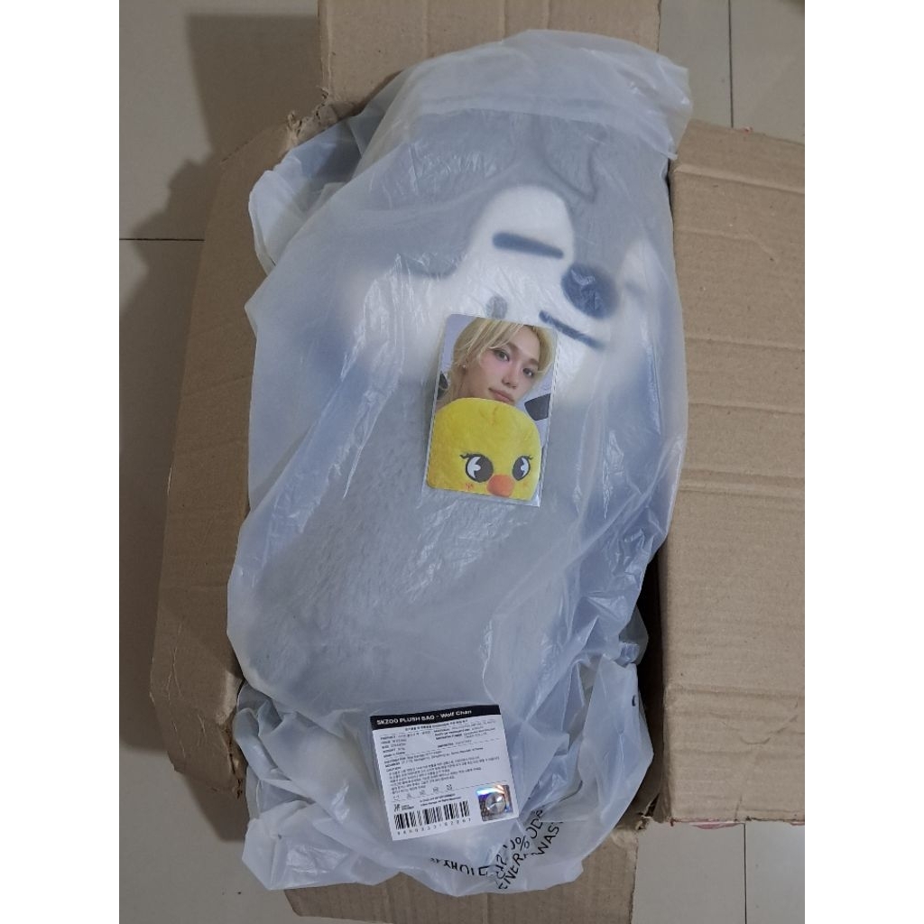 skzoo soft toy wolfchan skzoo plush bag wolfchan with POB