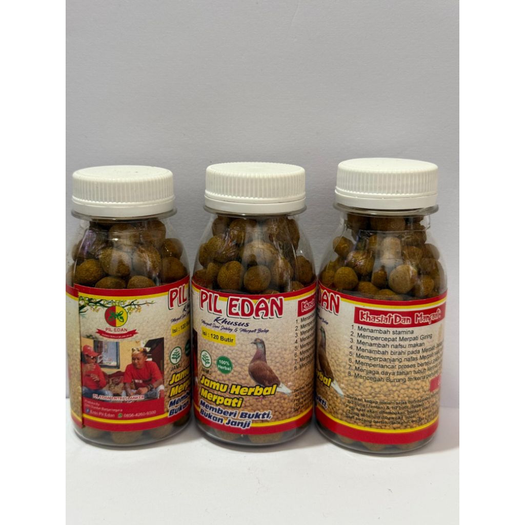 pil edan putih khusus jamu merpati semi ja blay dan merpati balap
