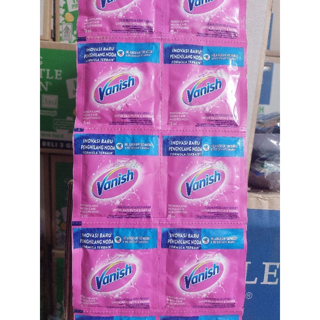 Vanish 15ml 1 Renteng 12 Sachet