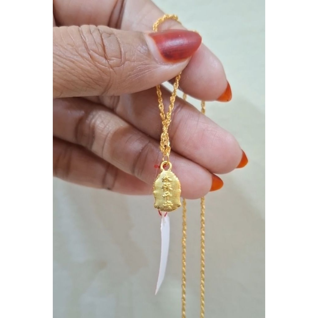 Liontin enas 24k budha gautama mini