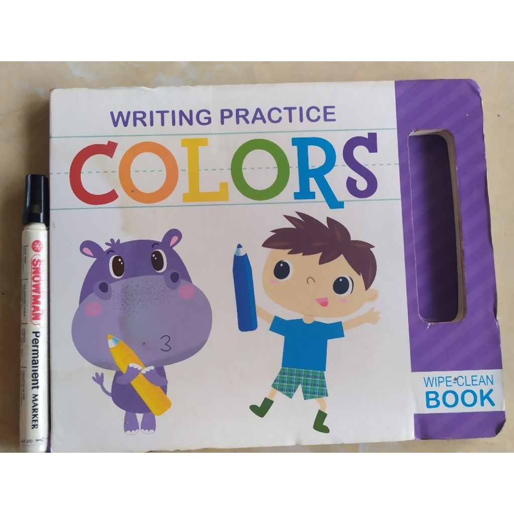 BOARD BOOK WRITING PRACTICE COLORS PRELOVED