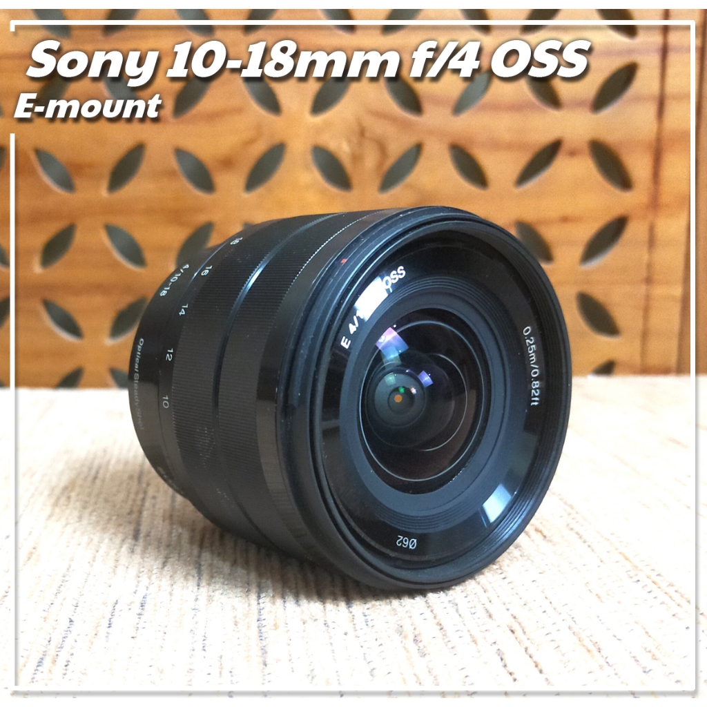 Lensa Sony 10–18mm f/4 OSS Lensa Wide Sony Alpha E-Mount