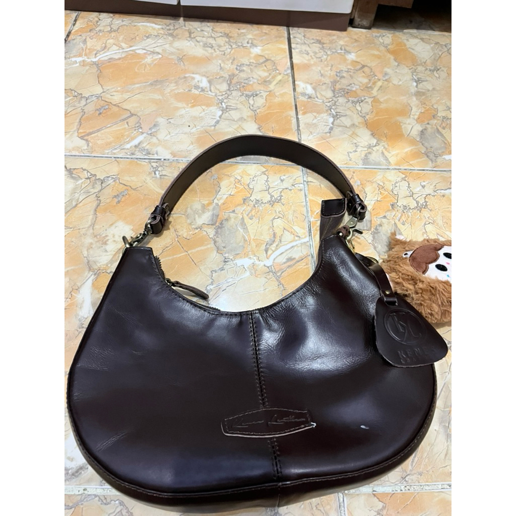 Prlvd Tas Kenes Leather Coklat Tua