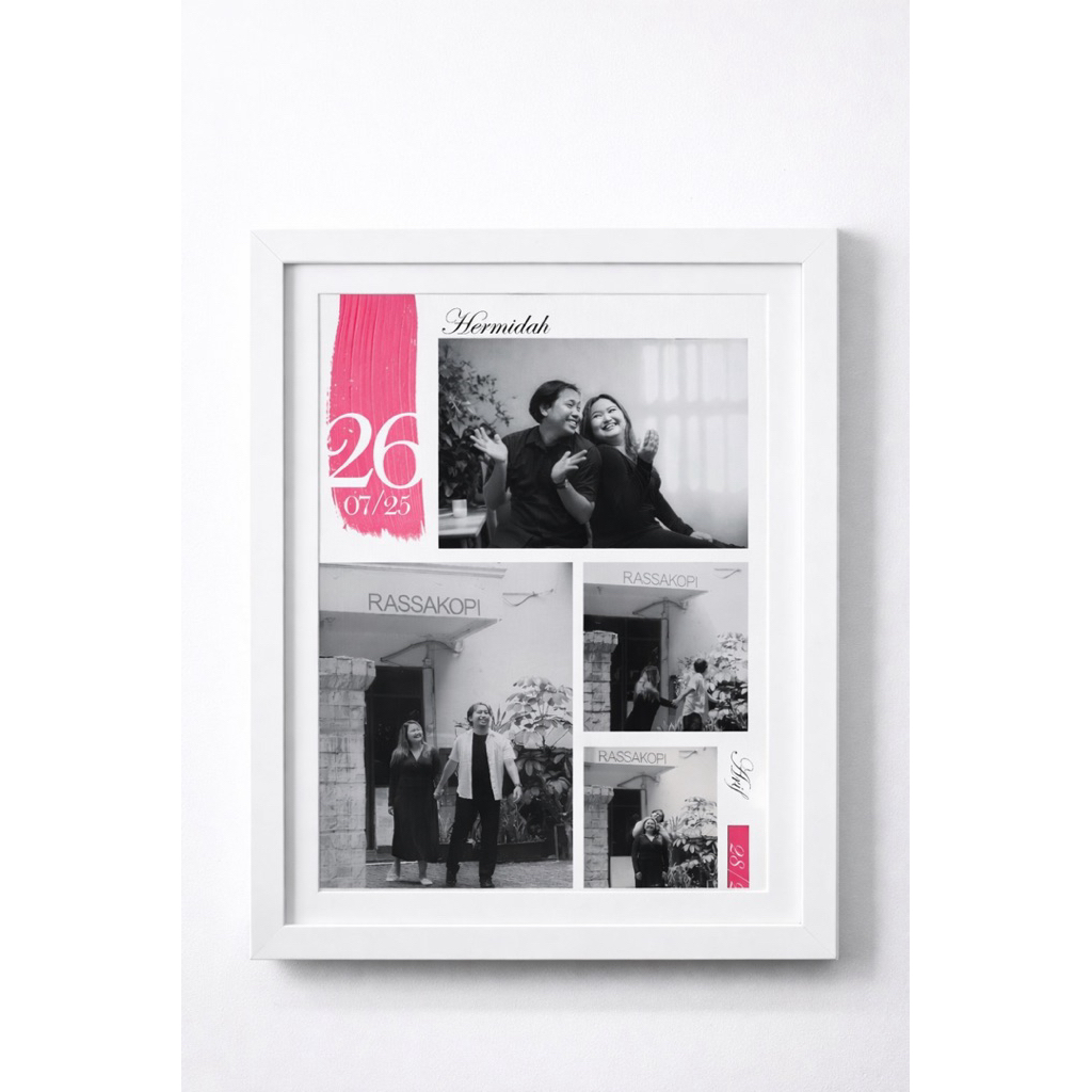 Jasa Edit Foto Prewedding + Cetak & Bingkai | Foto Wedding / Couple Custom