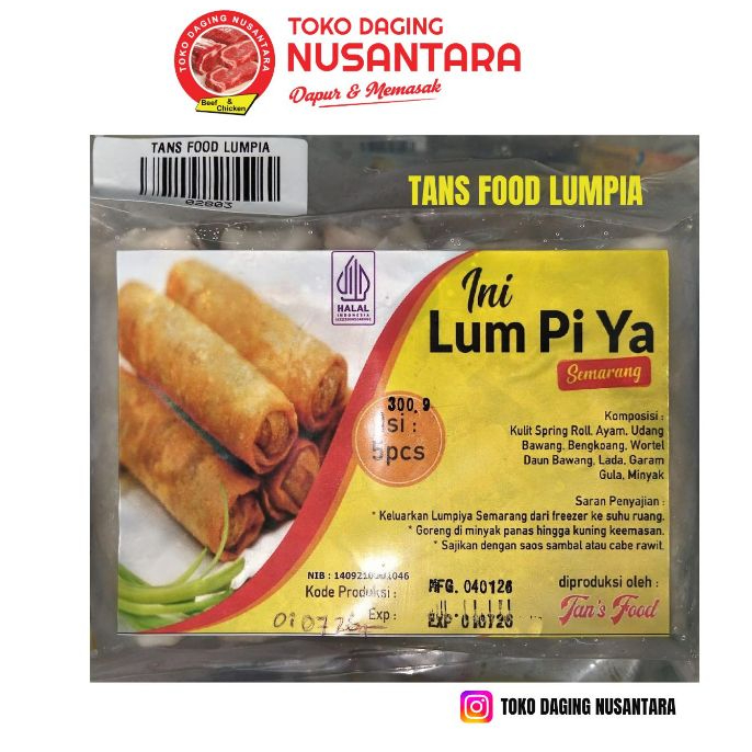 TANS FOOD LUMPIA|TOKO DAGING NUSANTARA