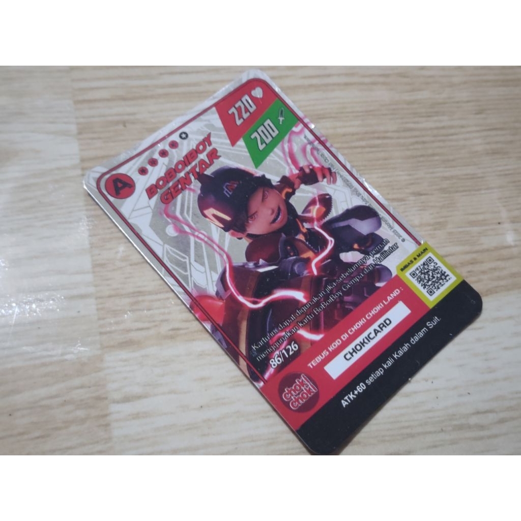 TCG Card game boboiboy hologram ori set kartu