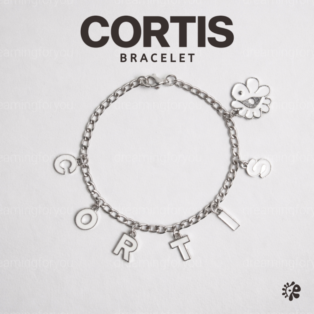 Gelang CORTIS Chain Fanmade Huruf CORTIS – Titanium Steel Bracelet Kpop Anti Karat Unisex - Cortis B