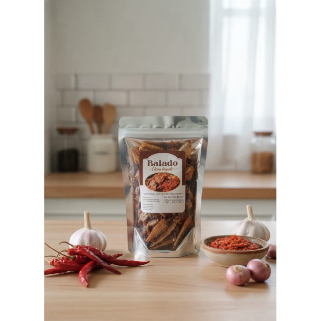 Balado ikan kopek 50 gram Renyah gurih pedas manis asin